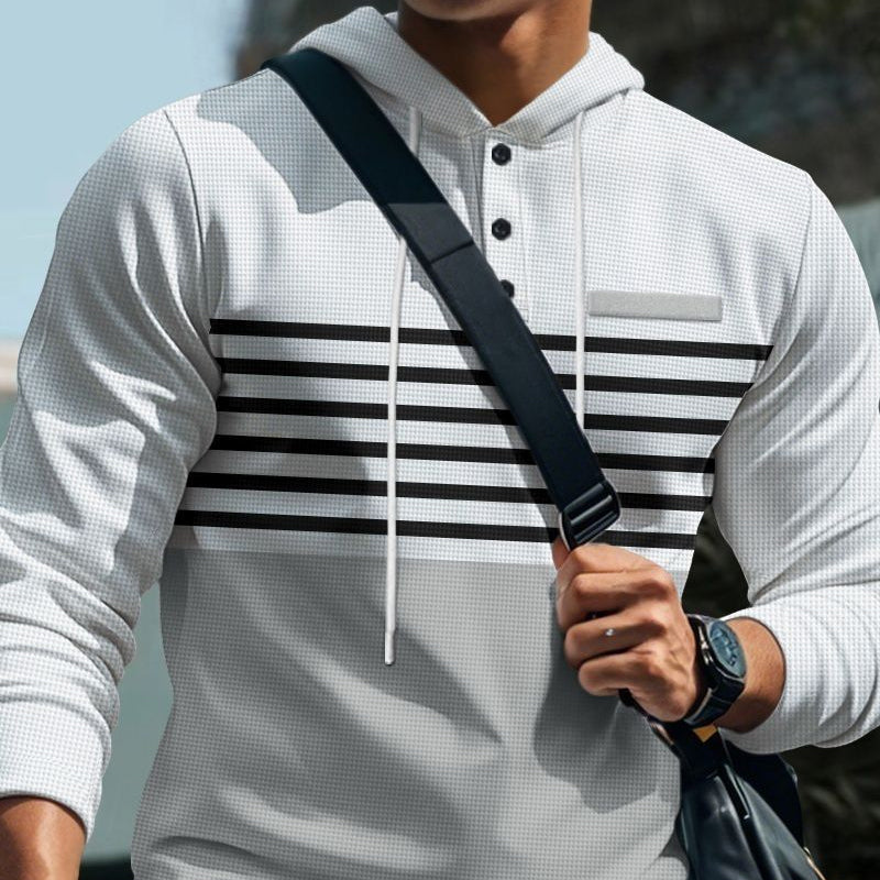 📢📢49% Rabatt!! ⏰ Herren-Trainingsanzug mit Kapuze und Farbblock-Design 👖