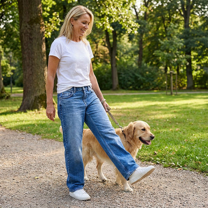 📢📢60 % Rabatt!! ⏰Mühelos schicke, locker sitzende Jeans mit weitem Bein