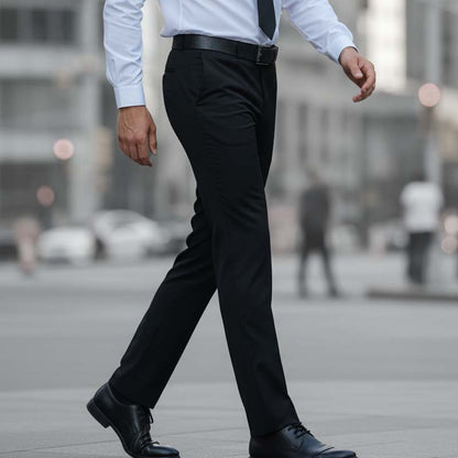 👔👞Herren-Anzughose in klassischer Passform, leicht, lässig, mit Stretchanteil