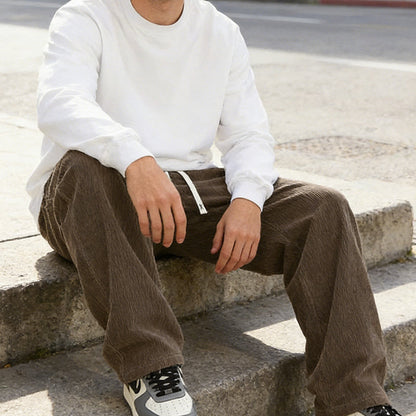 🔥Hot Sale 50% OFF🔥Men's Loose-Fit Drawstring Pants with Pockets