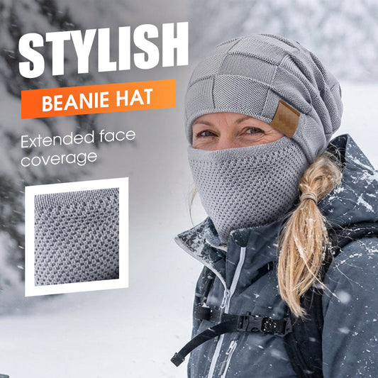 Winter Warm Beanie Hat with Face Cover
