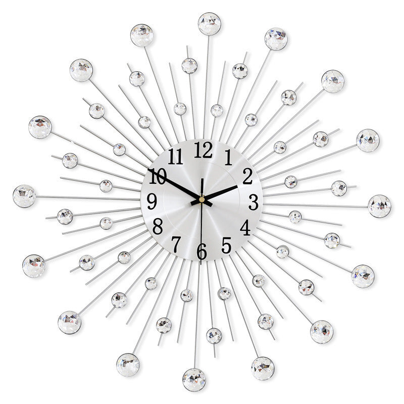 ✨🕰️ 60 % Rabatt ⚡ Kreative Strass-Wanduhr – leiser, minimalistischer Luxus für Wohnzimmer, Esszimmer und Eingangsbereich! 💎🏡