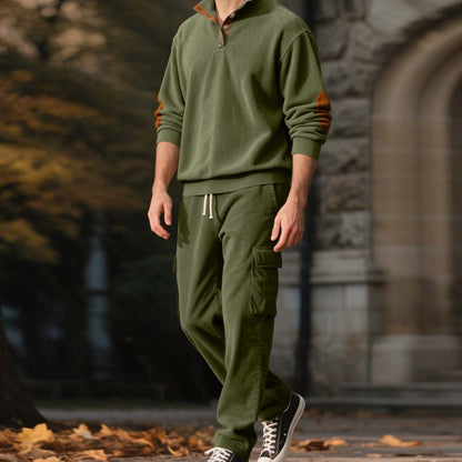 🔥Hot Sale Offers-Men’s Trendy Pullover and Cargo Pants 2-Piece Set🔥