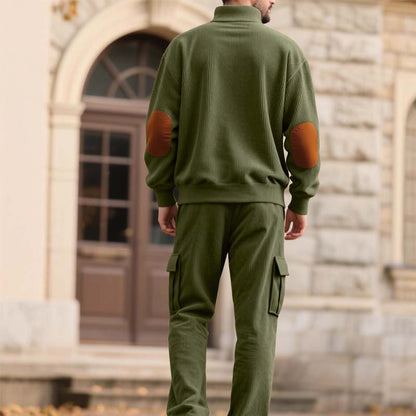 🔥Hot Sale Offers-Men’s Trendy Pullover and Cargo Pants 2-Piece Set🔥