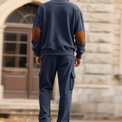 🔥Hot Sale Offers-Men’s Trendy Pullover and Cargo Pants 2-Piece Set🔥