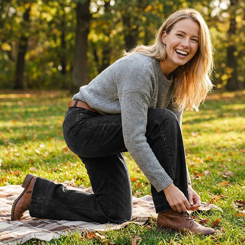 💥Hot Sales-50% OFF👖Women's Retro Flare Jeans with Pockets🔥