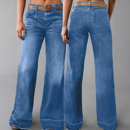 💥Hot Sales-50% OFF👖Women's Retro Flare Jeans with Pockets🔥