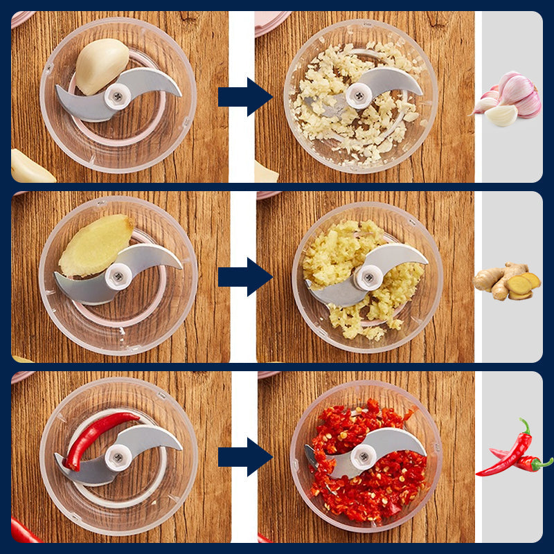 ⚡ 50% RABATT! 🥦 Kraftvoller Großvolumen-Elektrohacker – 1000W Motor, 2L BPA-freie Schüssel & Ein-Tasten-Pulsbetrieb 🥕