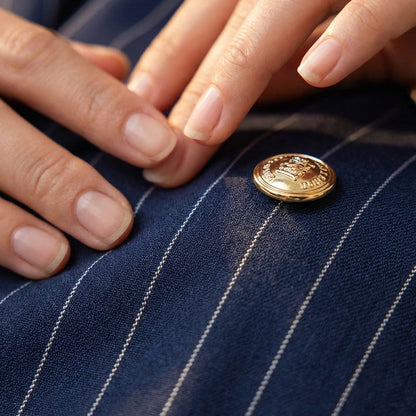 ⏰50% Off & Free Shipping🛍️Women's Pinstripe Double-Breasted Suit Set✨