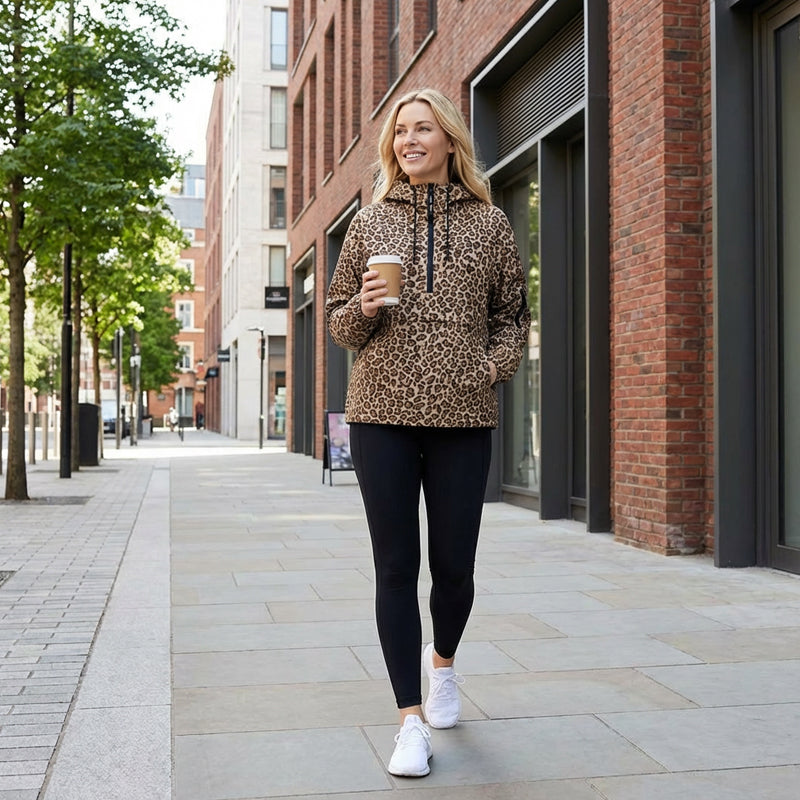 📢Neujahrsverkauf – 50 % Rabatt!🐆 Leoparden-Kapuzenpullover mit Kängurutasche ⏰