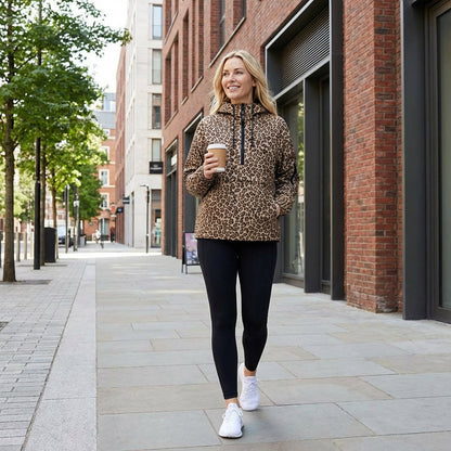 📢Neujahrsverkauf – 50 % Rabatt!🐆 Leoparden-Kapuzenpullover mit Kängurutasche ⏰