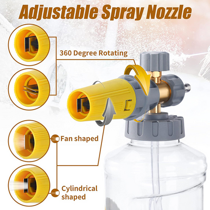 📢📢50 % Rabatt!! ⏰💦 Hochdruck-Schaumpistole für die Autowäsche - Entfernt schonend hartnäckigen Schmutz & schützt den Lack | PROFESSIONELLE AUTOWASCHE ZU HAUSE🚗