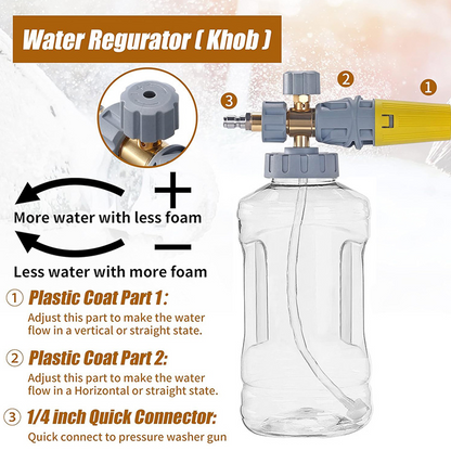 📢📢50 % Rabatt!! ⏰💦 Hochdruck-Schaumpistole für die Autowäsche - Entfernt schonend hartnäckigen Schmutz & schützt den Lack | PROFESSIONELLE AUTOWASCHE ZU HAUSE🚗