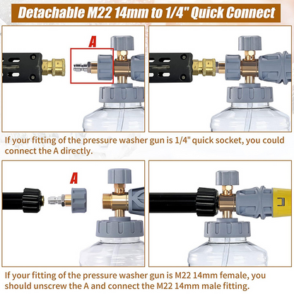 📢📢50 % Rabatt!! ⏰💦 Hochdruck-Schaumpistole für die Autowäsche - Entfernt schonend hartnäckigen Schmutz & schützt den Lack | PROFESSIONELLE AUTOWASCHE ZU HAUSE🚗