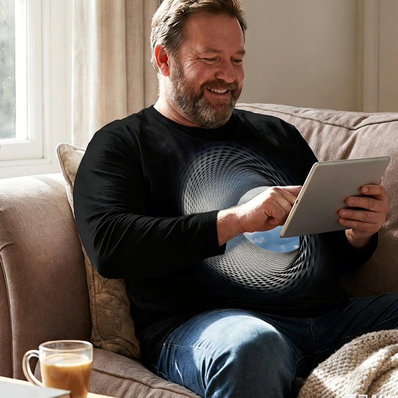 Herren-Top mit 3D-Digitaldruck