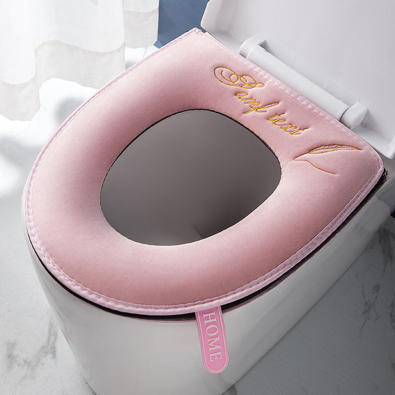 🔥HEISSER VERKAUF 50 % RABATT✨Wasserdichter Toilettensitzbezug mit Reißverschluss und Griff
