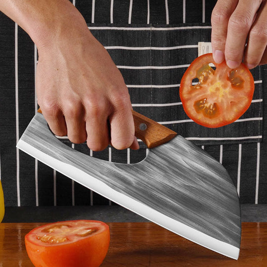 🔪 60% RABATT! ✨ Multifunktionales Edelstahl-Küchenmesser – Kraftersparnis – Scharfe Klinge, Ergonomischer Griff &amp; Rostfrei 🍳
