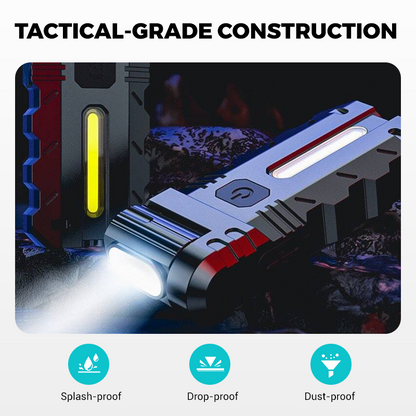 💎 50 % RABATT! 💎 180° drehbare LED-Arbeitsleuchte – Dual-Strahl, Magnetfuß und über USB-C wiederaufladbar