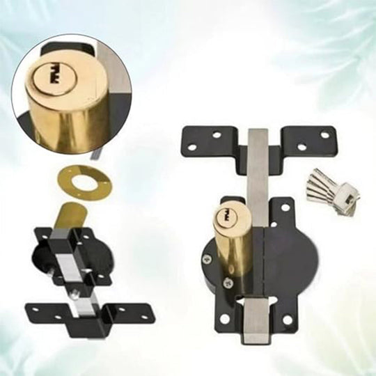 💎 50% RABATT! 💎 Doppelseitiges Hoftor-Schloss 50/70 mm – Robustes Eisenschloss mit Langriegel &amp; 5 Schlüsseln für Innen &amp; Außen 🔒🚪