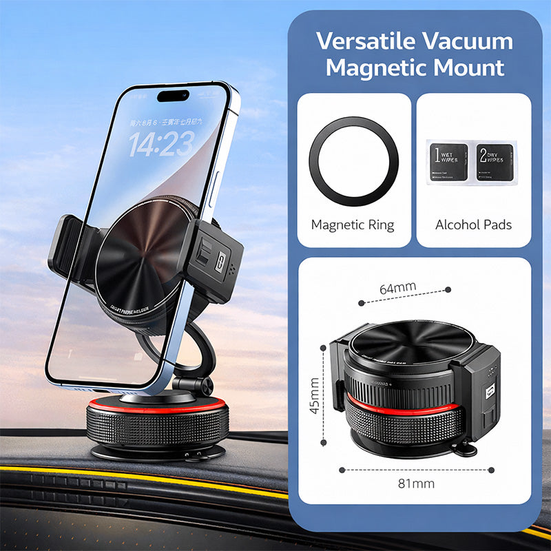 ✨🔥Vakuum-Saugnapf-Magnethalterung für Mobiltelefone im Auto🚗