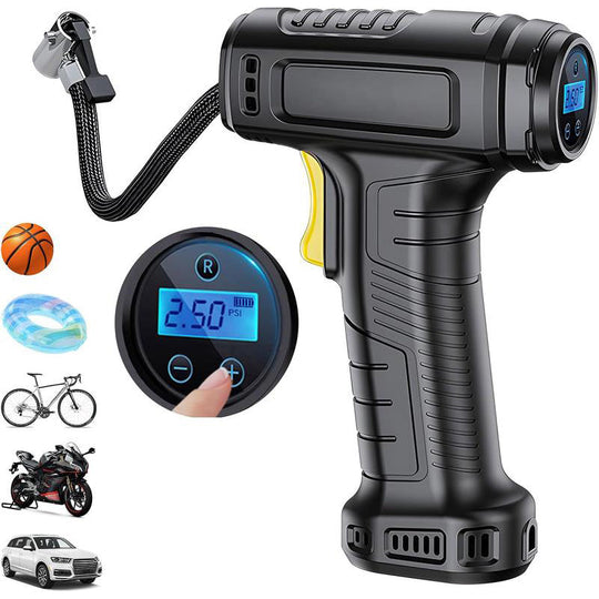 Tragbarer Akku-Luftkompressor mit Digitalanzeige