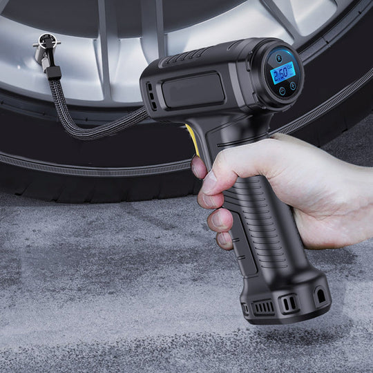 Tragbarer Akku-Luftkompressor mit Digitalanzeige