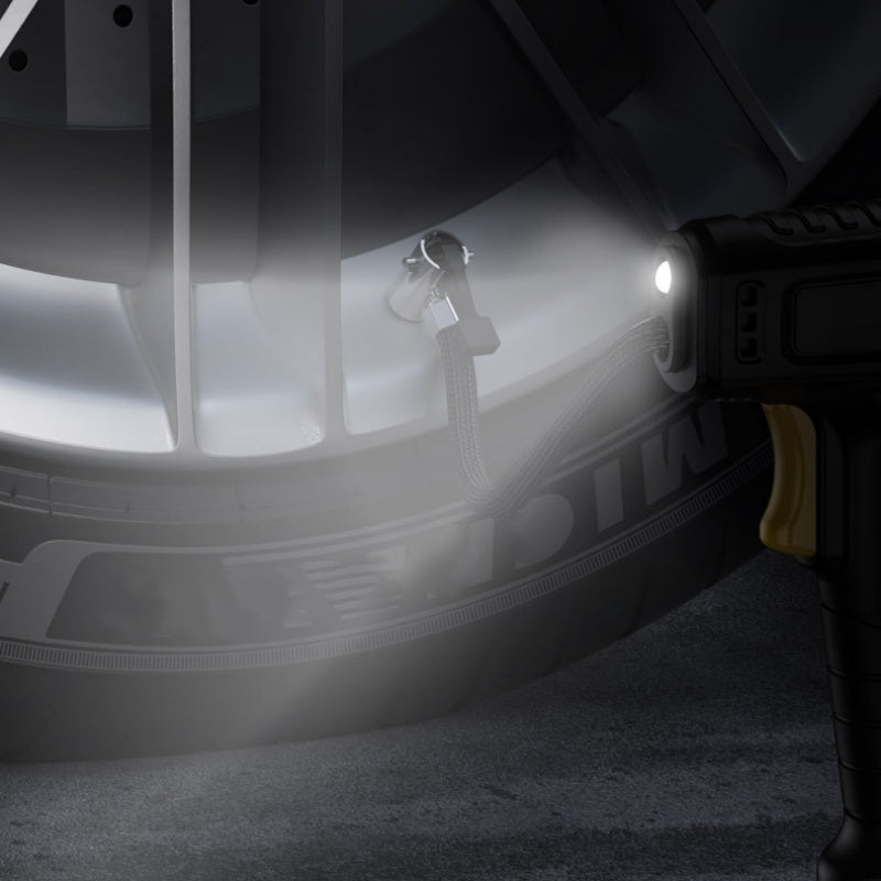 Tragbarer Akku-Luftkompressor mit Digitalanzeige