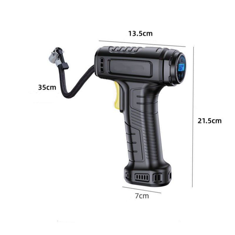 Tragbarer Akku-Luftkompressor mit Digitalanzeige