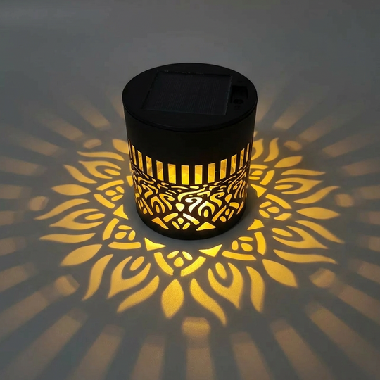 ☀️ Solar-Mandalaleuchte für Garten &amp; Terrasse – 2-in-1 Bodenlampe &amp; Wandleuchte – Ornamentale Lichtdeko mit Vintage-Effekt – Rostfrei &amp; Langlebig