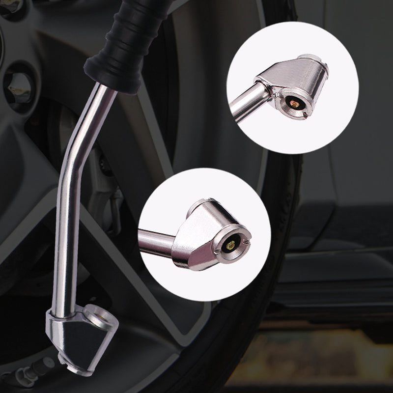 💎 -50% ANGEBOT! 💎 Hochleistungs-Reifenfüller: Mit Manometer &amp; Doppelkopf für Auto &amp; Moto