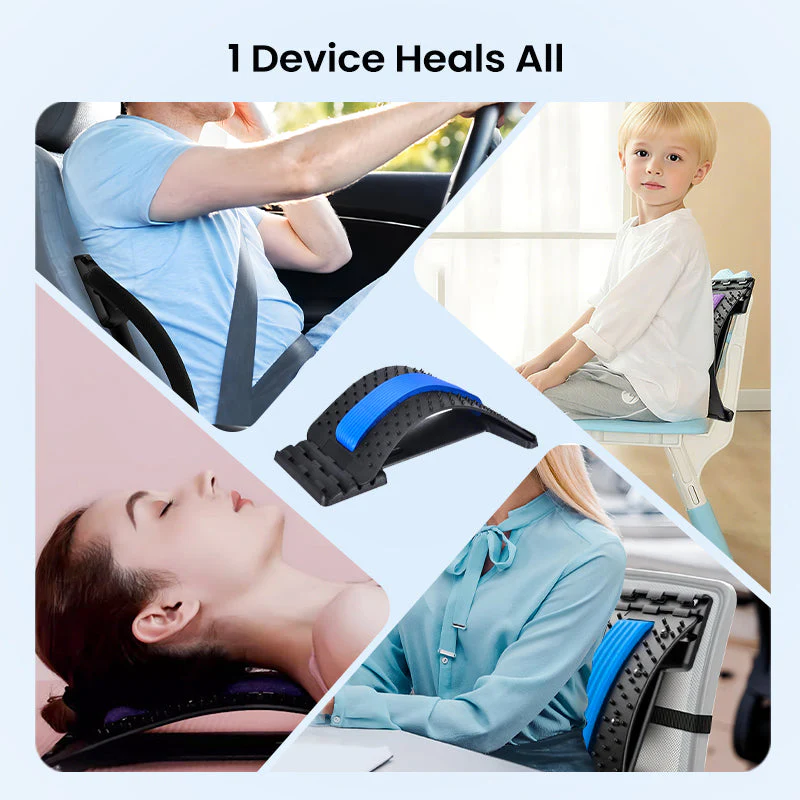 🔥 48% OFF TODAY! 🧘‍♂️Magnetic Lumbar Stretcher – Acupressure Massage, Portable Design &amp; Relieves Back Pain ✨