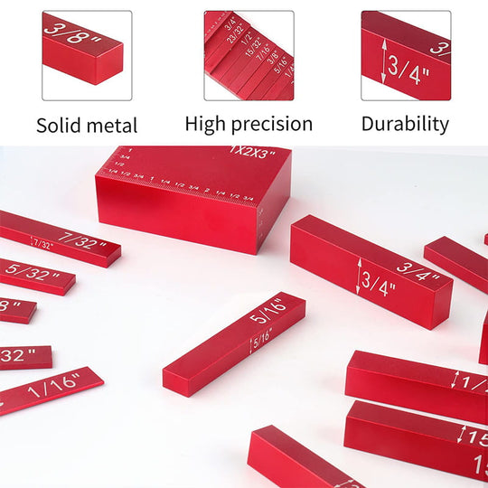 15-teiliges Präzisions-Einstellblock-Set