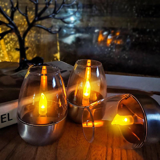 🕯️🌞 Solar-Kerzenlicht – wetterfest, stimmungsvoll für Garten &amp; Terrasse. ✨💡 2+1 GRATIS!