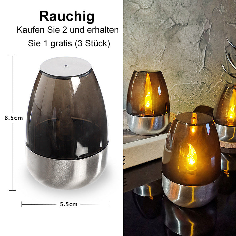 🕯️🌞 Solar-Kerzenlicht – wetterfest, stimmungsvoll für Garten &amp; Terrasse. ✨💡 2+1 GRATIS!
