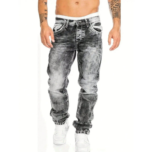 👖 50% RABATT! 🎉 Kreative Schlichte Stretch-Jeans für Herren im Emotional-Rock-Stil – Bequeme Passform, Moderner Look & Perfekt Für Den Alltag 💙