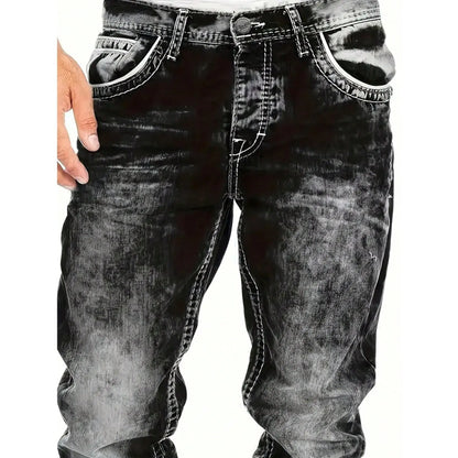 👖 50% RABATT! 🎉 Kreative Schlichte Stretch-Jeans für Herren im Emotional-Rock-Stil – Bequeme Passform, Moderner Look & Perfekt Für Den Alltag 💙