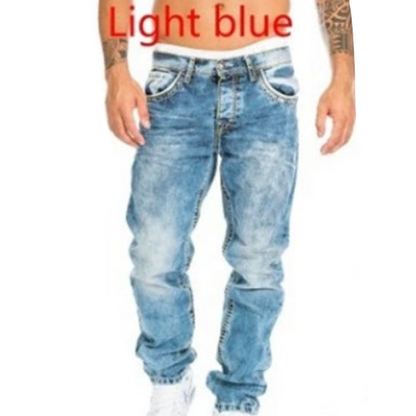👖 50% RABATT! 🎉 Kreative Schlichte Stretch-Jeans für Herren im Emotional-Rock-Stil – Bequeme Passform, Moderner Look & Perfekt Für Den Alltag 💙