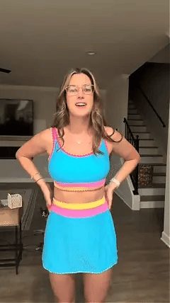 🌼Sportliches 3-teiliges Bikini-Set aus Nylon im Color-Block-Patchwork-Look – Badeanzug mit hoher Taille und figurformender Wirkung