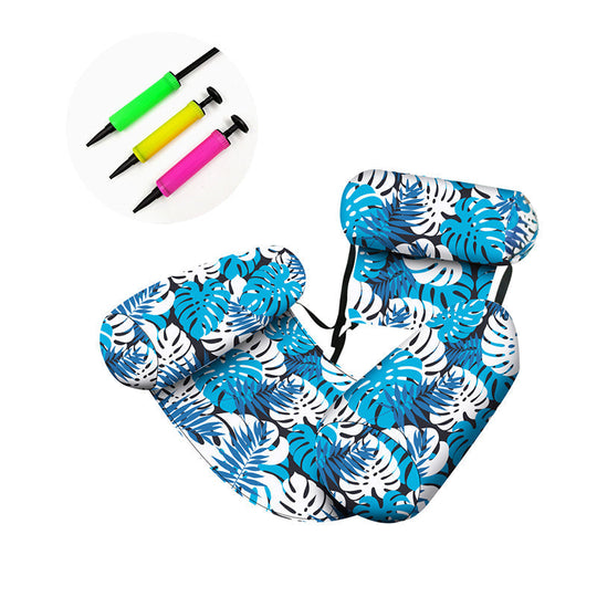 💎 -50% AUFBLASBARER POOLSESSEL! 💎 Tropisches Blätterdesign, Inkl. Pumpe &amp; Ultraleicht – Ihr Sommer-Highlight