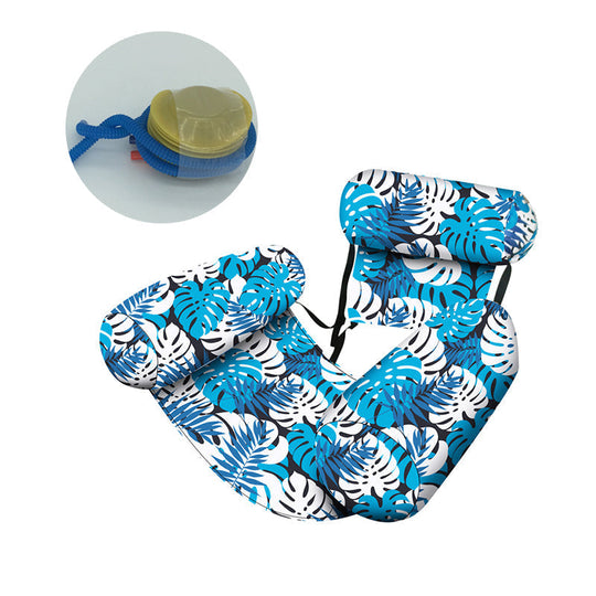 💎 -50% AUFBLASBARER POOLSESSEL! 💎 Tropisches Blätterdesign, Inkl. Pumpe &amp; Ultraleicht – Ihr Sommer-Highlight