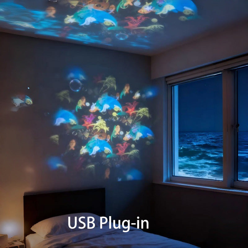🥳2026 HOT SALE🥳💞80K+ SOLD!🌊 Ocean Wave Projector Light – Dynamic Rotating Aurora, Adjustable Brightness, Rechargeable – with/without Bluetooth Speaker – Bedroom Decor, Night Light, Gift for Kids &amp; Adults