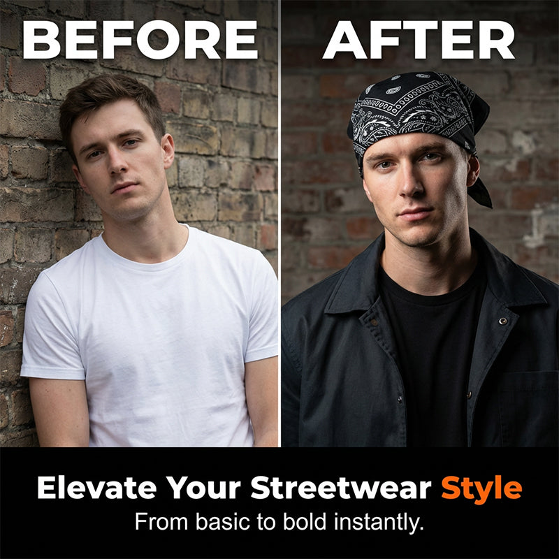 ⏳🔥LIMITED-TIME 50% OFF! 🏍️ Classic Biker &amp; Sports Headwrap – Stylish &amp; Comfortable for Every Ride ✨