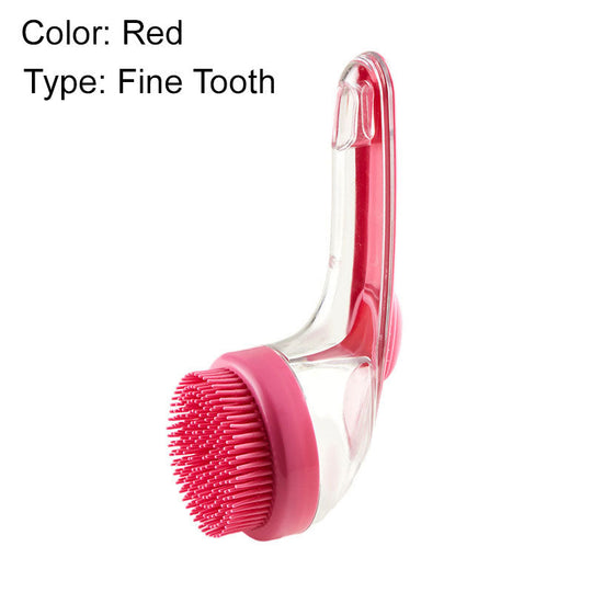 🛁🐾 Pet Bath Brush with Soap Dispenser – Long Handle, No Bending, Soft &amp; Efficient, Easy Bath at Home 🧼✨
