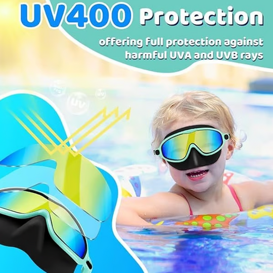 🏊 SUMMER SALE! 🌊 Kids Anti-Choke Swim Goggles with Nose Cover 🐬 Anti-Fog, Leak-Proof &amp; Comfortable Fit