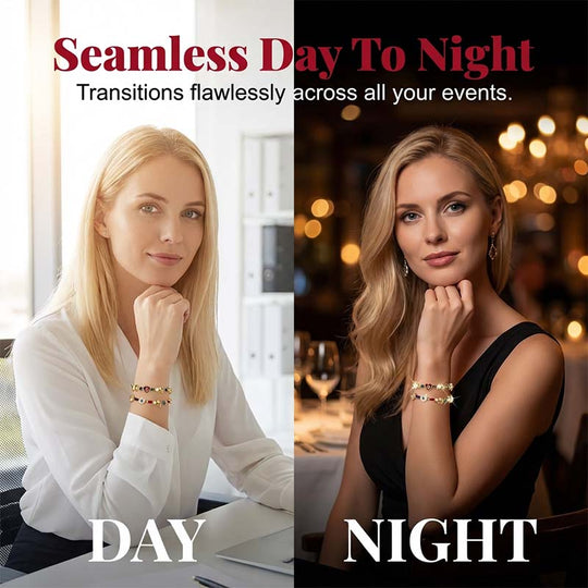 💫 LIMITED-TIME 50% RABATT! ✨ Himmelscharme-Armband – Sonne, Mond, Sterne, Kristalle, Goldton 🪐