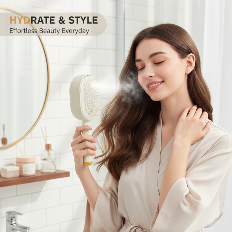 💆‍♀️ 50% OFF NOW! 💧 Electric Spray &amp; Massage Hair Brush – Soothing Scalp Massage, Fine Mist Spraying &amp; Smooth Hair Care – Detangle, Nourish, Relax ✨