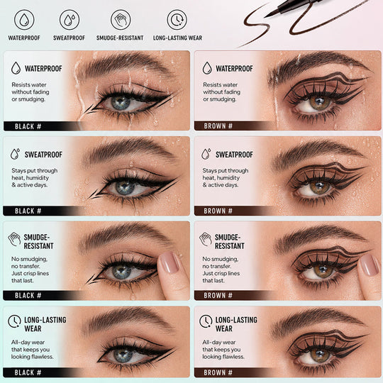 🔥 BUY 1 GET 1 FREE | Waterproof Liquid Eyeliner Pen – Smudge-Proof, Sweat-Proof &amp; Long-Lasting All Day