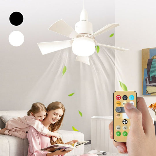 🔥40W LED Ceiling Fan Light – 20.5” Ultra-Quiet with Remote 🎯 | E27 + FREE B22 Adapter 🔌 | For Bedroom 😴, Kitchen 👩‍🍳 &amp; Garage 🛠️ – UK Ready! 🇬🇧