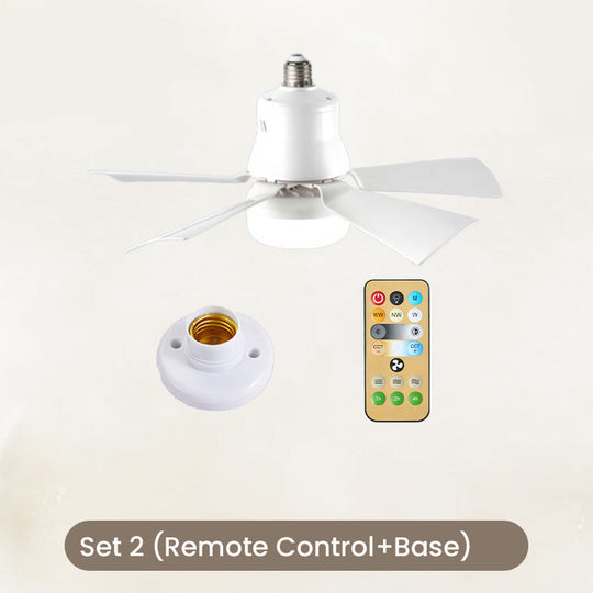🔥40W LED Ceiling Fan Light – 20.5” Ultra-Quiet with Remote 🎯 | E27 + FREE B22 Adapter 🔌 | For Bedroom 😴, Kitchen 👩‍🍳 &amp; Garage 🛠️ – UK Ready! 🇬🇧