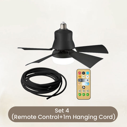 🔥40W LED Ceiling Fan Light – 20.5” Ultra-Quiet with Remote 🎯 | E27 + FREE B22 Adapter 🔌 | For Bedroom 😴, Kitchen 👩‍🍳 &amp; Garage 🛠️ – UK Ready! 🇬🇧